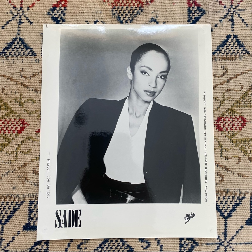 Vintage Sade Photo 8x10 Promotional Photograph 80s Smooth Operator